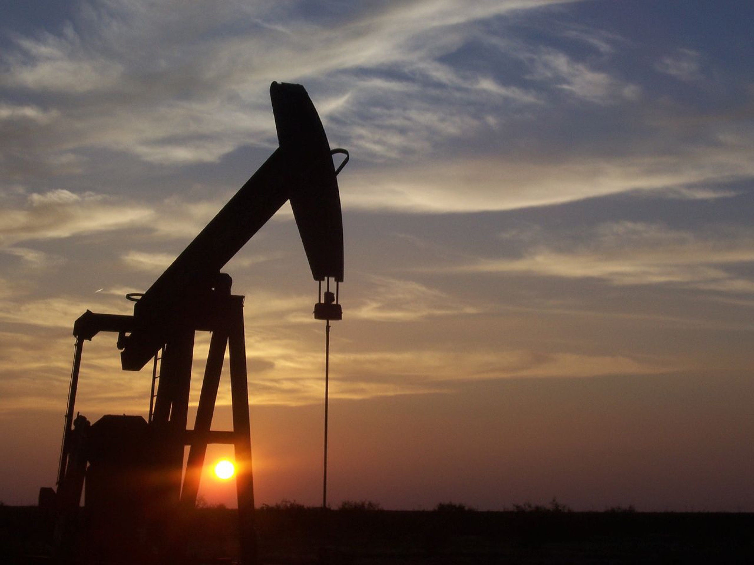 A West Texas pumpjack on the crude-gathering system